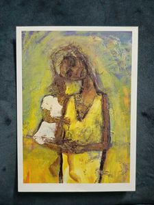 Abstract Mother and Child Art Print
