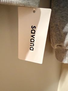 SAVANA Gray Cropped Sweatshirt