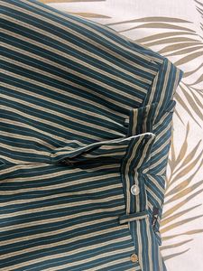 Striped Wide-Leg Trousers