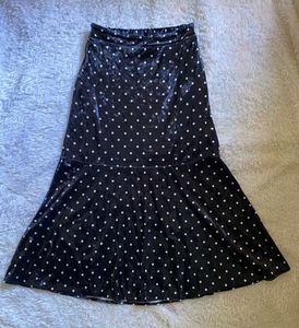 Vintage Polka Dot Midi Skirt
