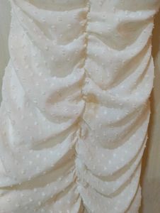 White Swiss Dot Mini Dress💓