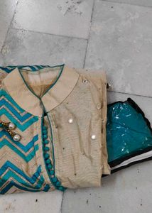 Green Kurta Set For Women