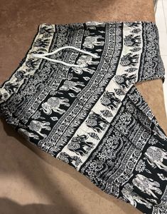 Elephant Print Short Harem Pants