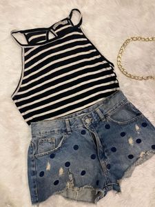 Striped Halter Top