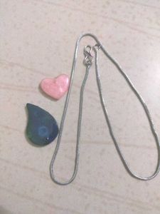2 Pendant With Sliver Chain