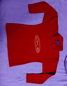 Red Fleece Pullover