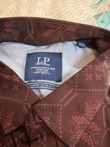 Stylish Brown Patterned Shirt