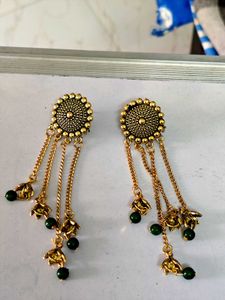 6 pairs 🦚Peacock Jhumka Earrings