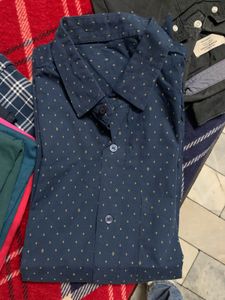 Blue Patterned Shirt