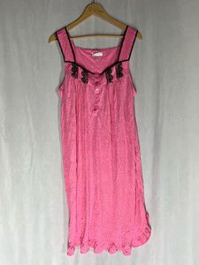 Pink Nightgown with Lace