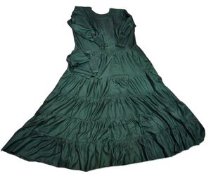 Dark Green Tiered Maxi Dress
