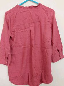 Elegant Ruffled Collar Top  (Size- M)