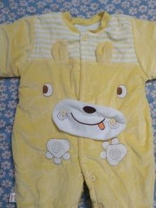 Cute Yellow Bear Jumpsuit