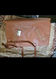 Caprese Tan Structured Shoulder Bag