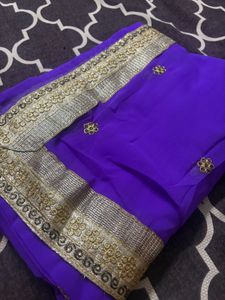 Elegant Purple Saree