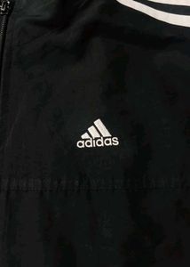 ADIDAS 3stripes mock collar track  jacket