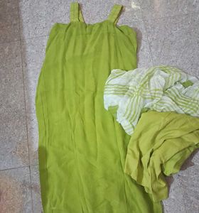 Elegant Green Kurta Set with Dupatta