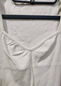 Cute Beige Crop Top