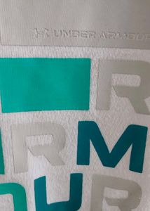 White And Teal  Tee Shirt