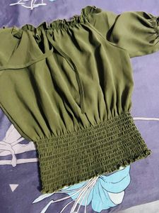 Olive Green Top