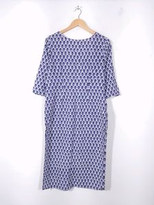 Anouk Blue Printed Kurta(Women&#39;s)