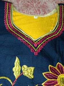 Embroidery Cotton Kurti