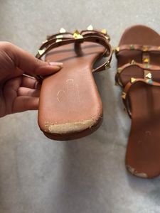 Studded Brown Sandals