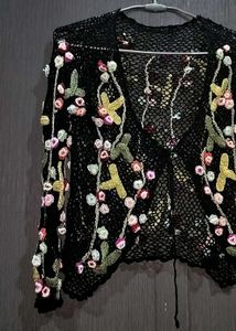 Floral Crochet Cardigan🩷✨🌷