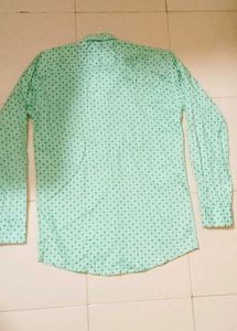 Mint Green Polka Dot Button-Down