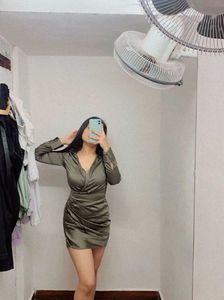Olive Green Dress
