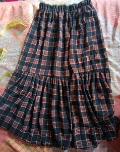 Plaid Maxi Skirt