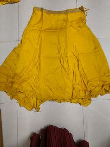 Yellow Handwork 3pec For Wedding