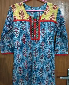 Blue Printed Kurti