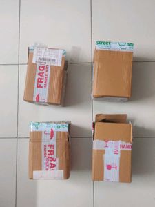 4 Boxes Packing Box Packaging Material Storage