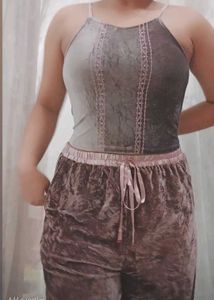 Velvet Cami & Pants Lounge Set