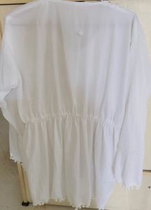 White Pom-Pom Top