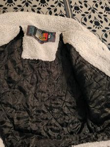 Denim Jacket with Sherpa Collar