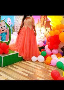 Beautiful Peach Barbie Gown