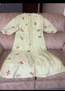 Embroidered Pastel Dress