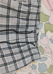 Plaid Print Pant N Top Set🌷