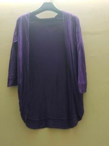 Purple Knit Cardigan