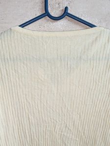 Trendy Winter Fashion Cardigan Top Ribbed Yellow