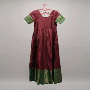 Ethnic Dress with Elephant Border
