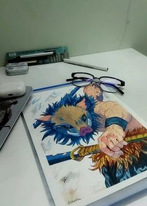 Inozuke Sketch|| Watercolor Painting|| Anime||