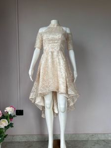 Luxe Floral Lace Short Gown