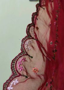Indo Era Maroon Kurta Set.
