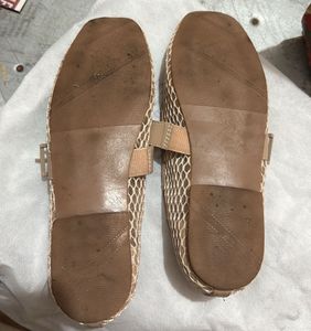 Luna Blu Beige Mary Janes - Size 36