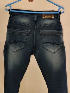 Dark Wash Denim Jeans (Blue)