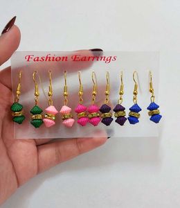 Earrings; set of 5