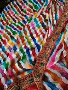 Colorful Striped Saree